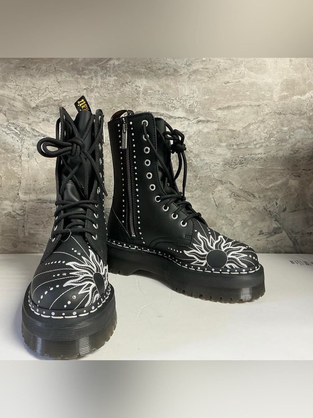 Dr. Martens 1460 SOLAR FLARE RECLAIMED LEATHER BOOTS - Picture 10 of 13